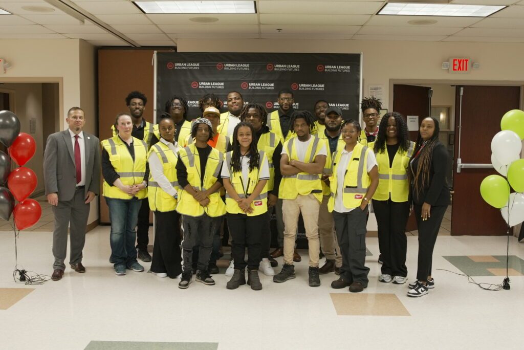 Group photo of construction workers