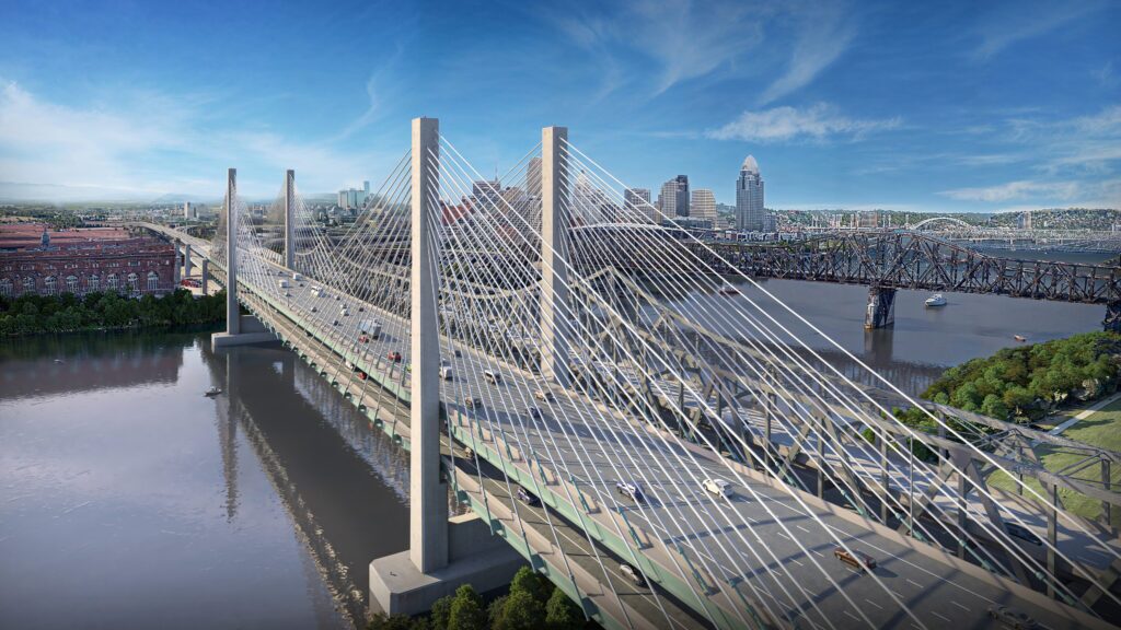 Brent Spence Bridge Suspension Rendering