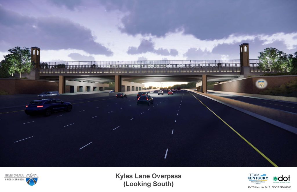 Kyles Lane Overpass Night View (Looking South)