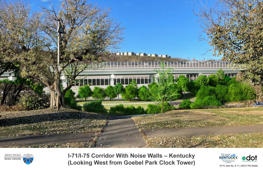 I-71/75 Corridor with Transparent Noise Walls